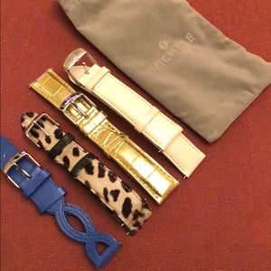 Michele watch straps.